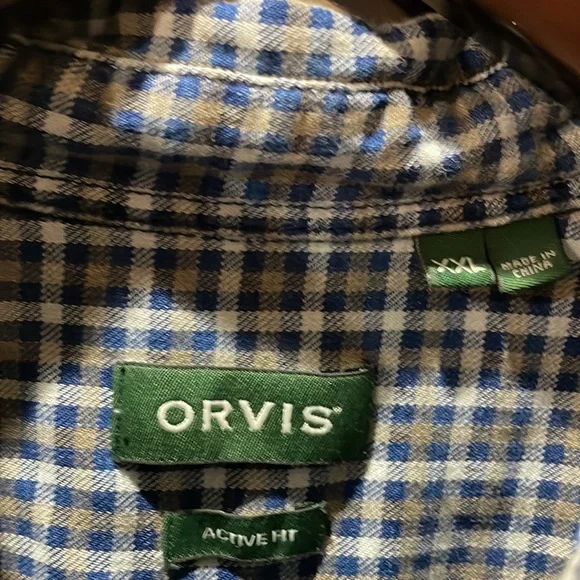 Orvis button down plaid shirt - Picture 3 of 3